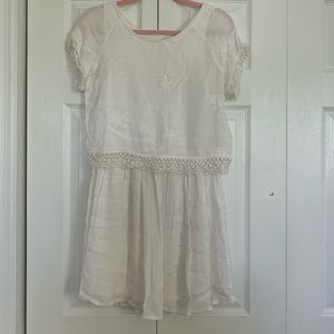 White flowy dress
